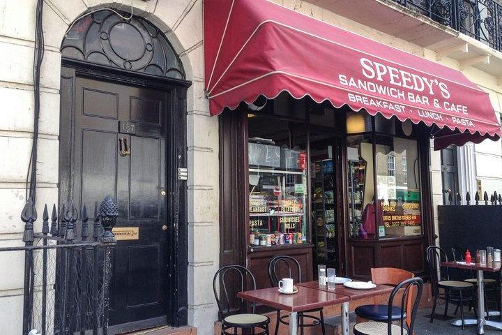 221b Baker Street as Featured in BBC Sherlock with the real life Speedy's Cafe!
